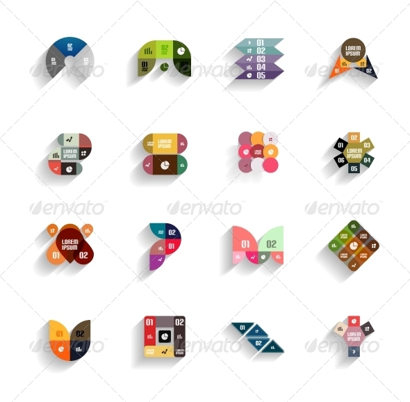 GraphicRiver Set of 3D Flat Geometric Abstract Icons 5987893 GraphicRiver Set of 3D Flat Geometric Abstract Icons 5987893