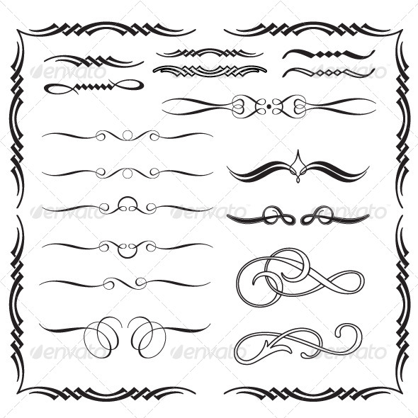 GraphicRiver Arabesque Calligraphic Ornaments 5988430 GraphicRiver Arabesque Calligraphic Ornaments 5988430
