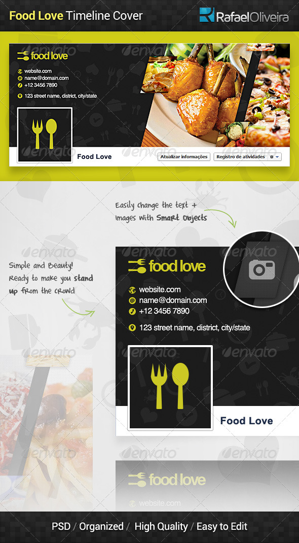 Food Love Facebook Timeline Cover (Facebook Timeline Covers)