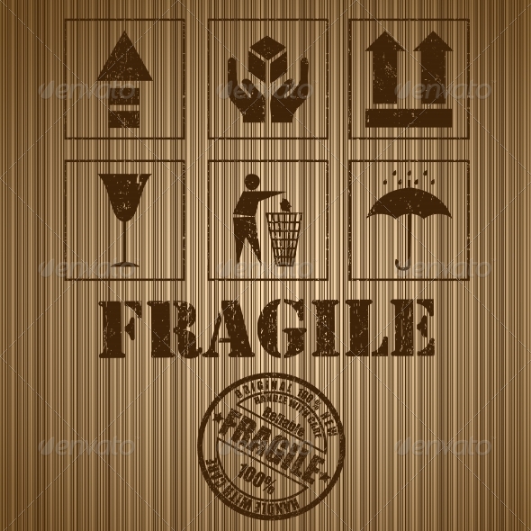 GraphicRiver Wooden Shipping Box with Fragile Signs and Stamp 5991408 GraphicRiver Wooden Shipping Box with Fragile Signs and Stamp 5991408