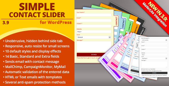 Simple Contact Slider - CodeCanyon Item for Sale