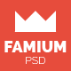 Famium Corporate Multipurpose PSD - ThemeForest Item for Sale