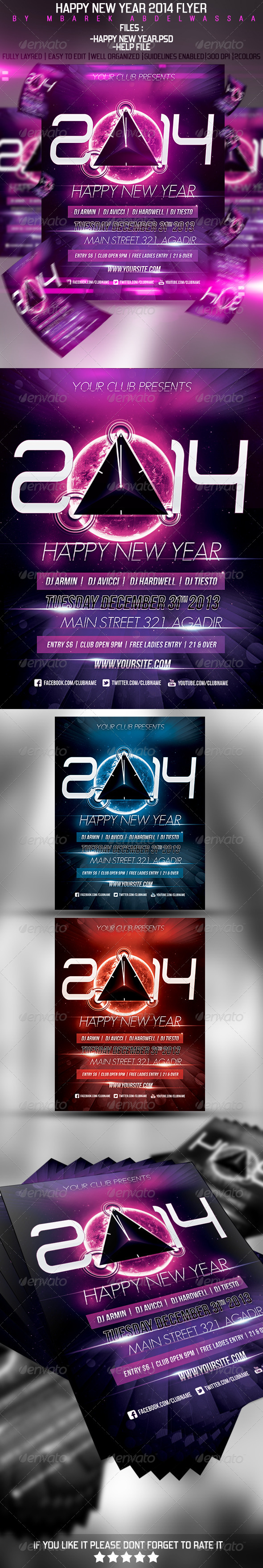GraphicRiver Happy New Year 2014 Flyer 5996957 GraphicRiver Happy New Year 2014 Flyer 5996957