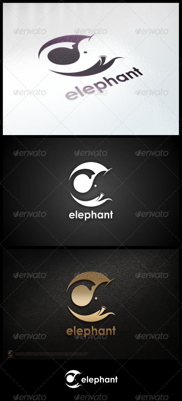 GraphicRiver Elephant Logo Template 5997992 GraphicRiver Elephant Logo Template 5997992