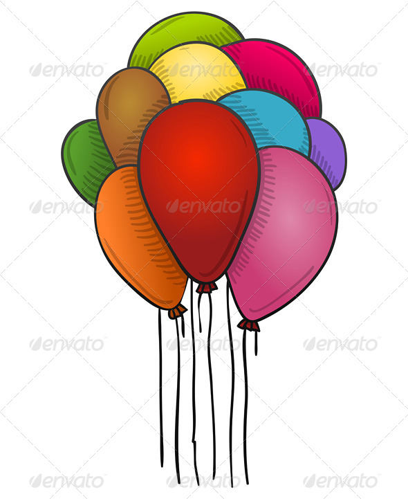 GraphicRiver Floating Balloons 5999561 GraphicRiver Floating Balloons 5999561