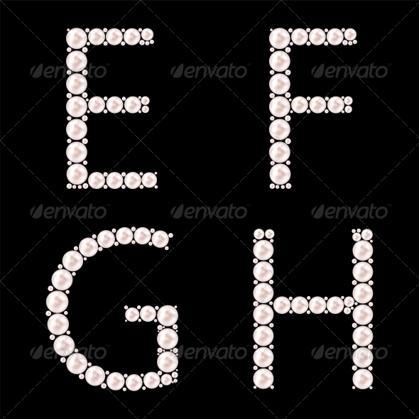 GraphicRiver Pearl ABC Vector Illustration 5999833 GraphicRiver Pearl ABC Vector Illustration 5999833