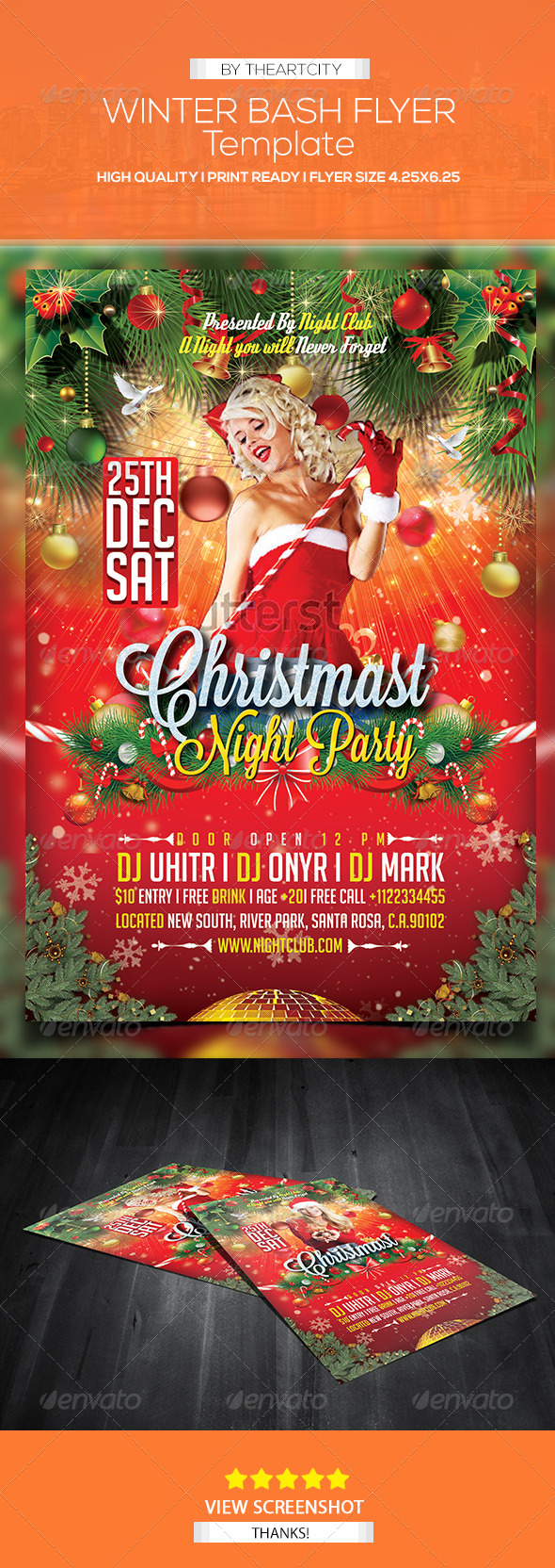 GraphicRiver Merry Christmas Party Flyer 5979901 GraphicRiver Merry Christmas Party Flyer 5979901