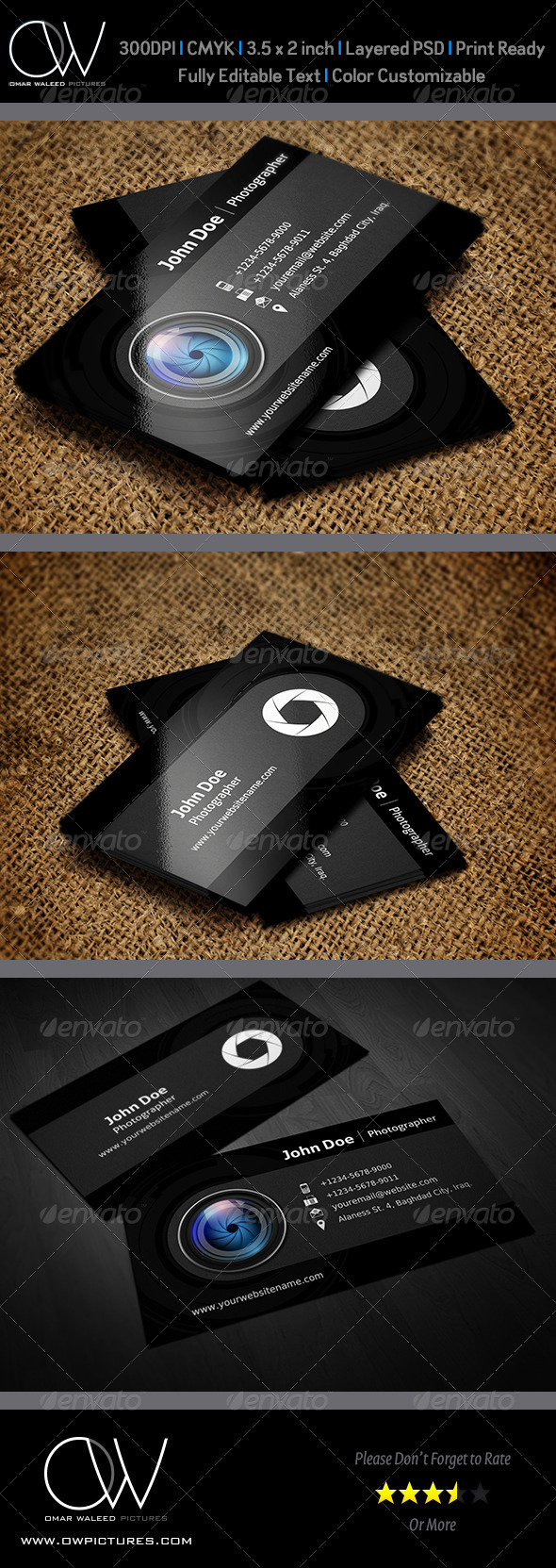 GraphicRiver Photographer Business Card Template Vol.3 6009377 GraphicRiver Photographer Business Card Template Vol.3 6009377
