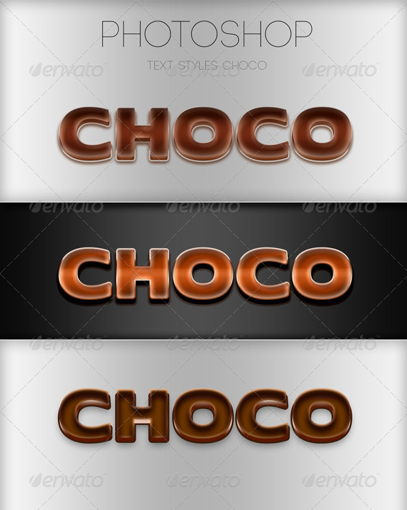 GraphicRiver Choco Photoshop Style 6010581 GraphicRiver Choco Photoshop Style 6010581