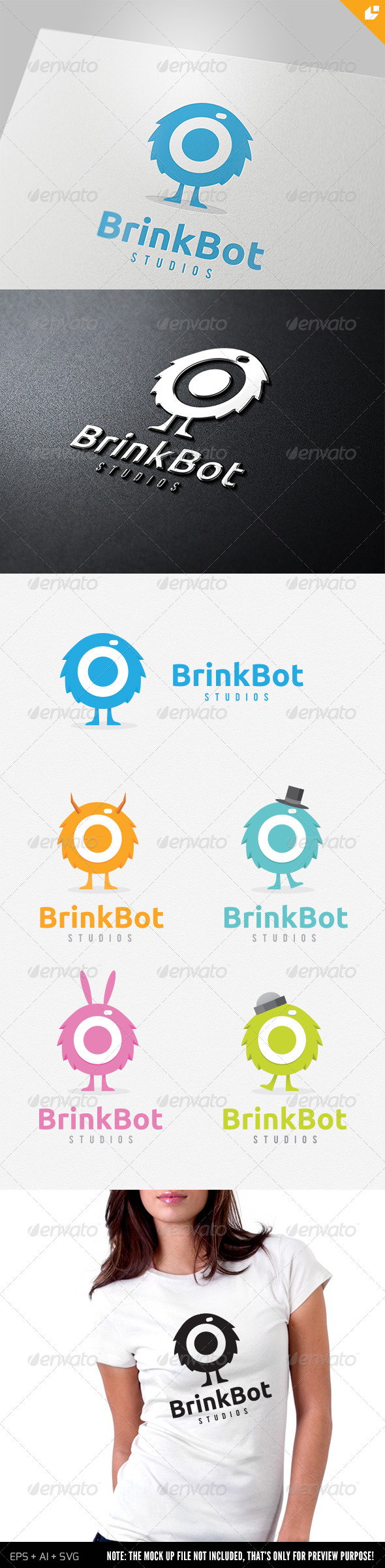 GraphicRiver Brink Bot Logo 6010723 GraphicRiver Brink Bot Logo 6010723