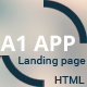 A1 App Landing Page - ThemeForest Item for Sale