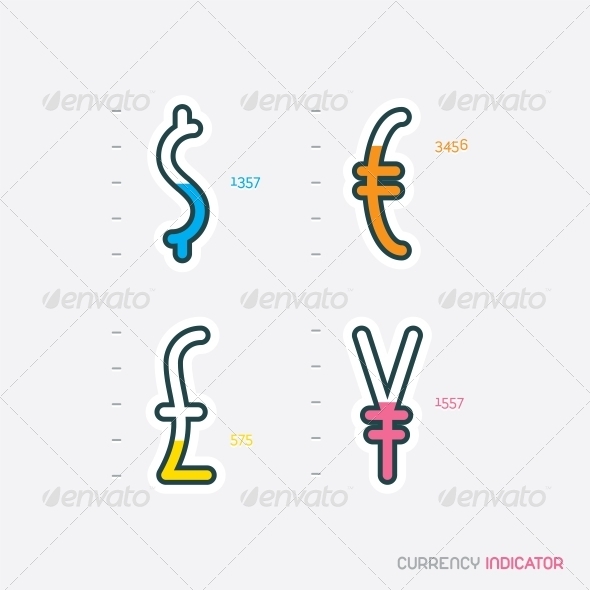 GraphicRiver Currency Indicator Signs 6012364 GraphicRiver Currency Indicator Signs 6012364