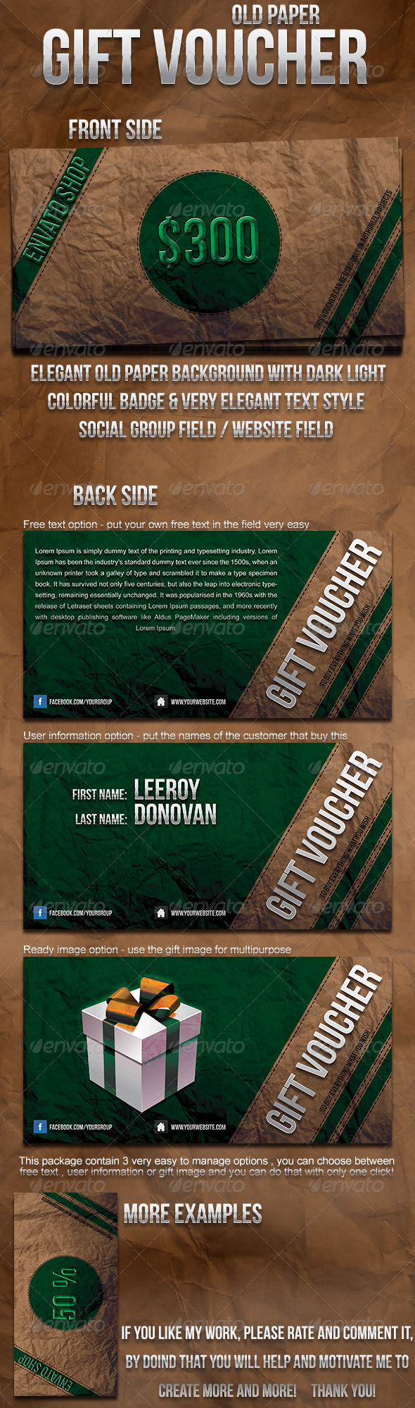 GraphicRiver Gift Voucher 6012760 GraphicRiver Gift Voucher 6012760