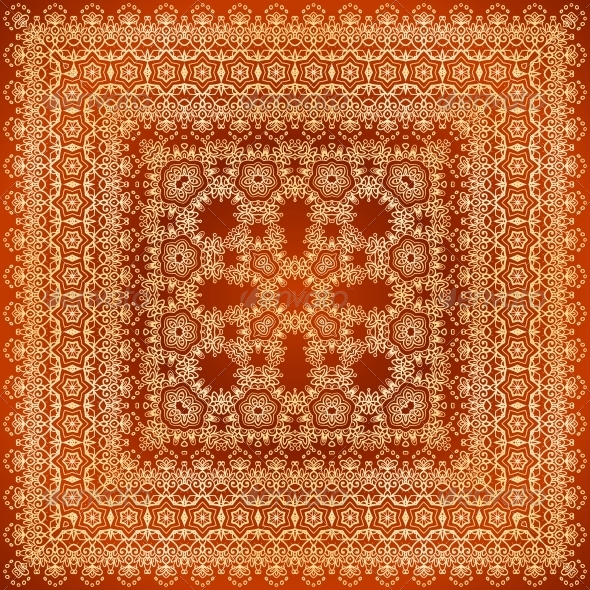 GraphicRiver Vintage Brown Lacy Ornate Shawl Pattern 6015181 GraphicRiver Vintage Brown Lacy Ornate Shawl Pattern 6015181