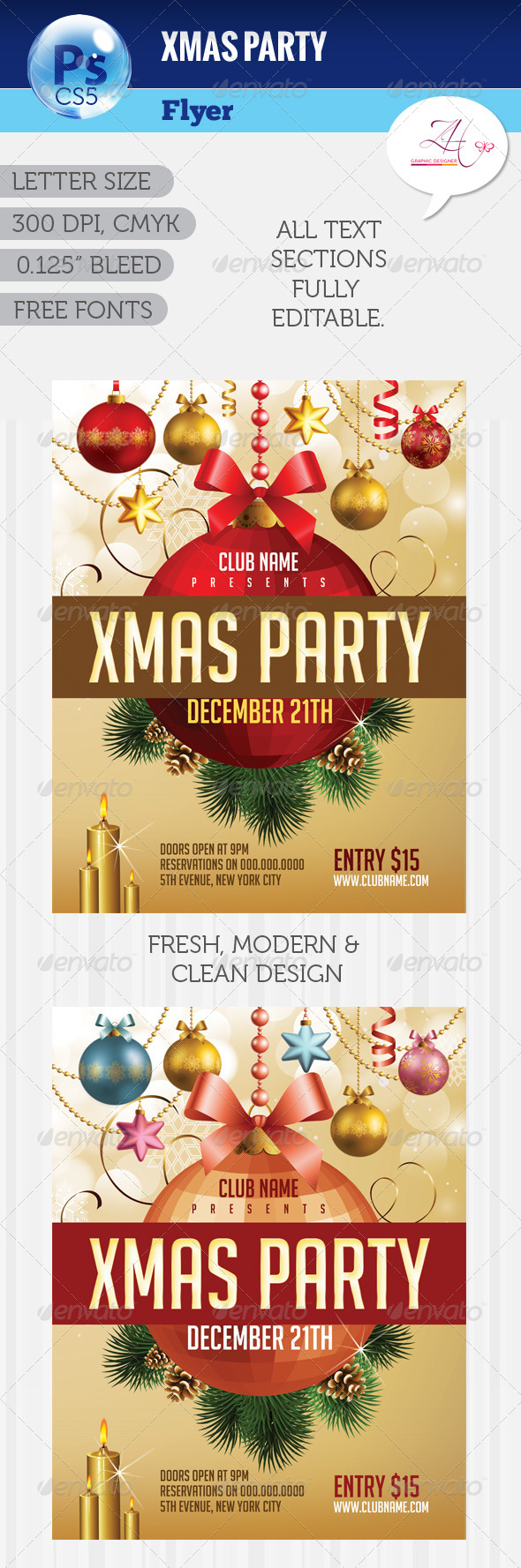 GraphicRiver Xmas Party Flyer 6017412 GraphicRiver Xmas Party Flyer 6017412