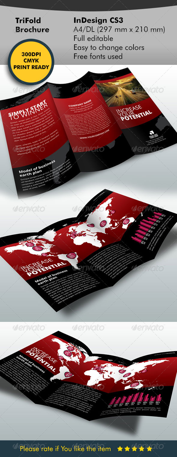 GraphicRiver Black and Red Trifold Design 6021646 GraphicRiver Black and Red Trifold Design 6021646