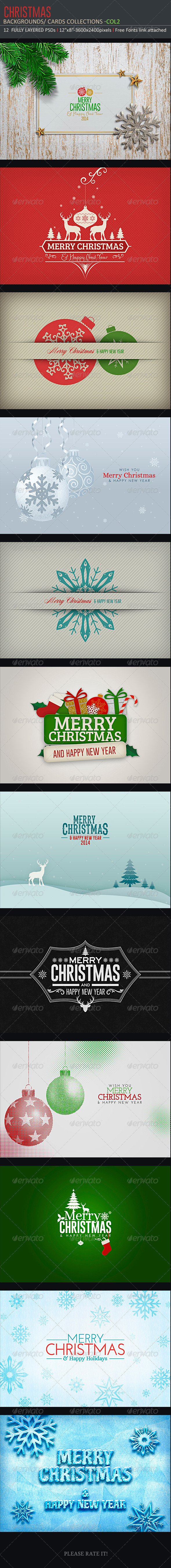 GraphicRiver Christmas Backgrounds-Cards Col2 6023925 GraphicRiver Christmas Backgrounds-Cards Col2 6023925