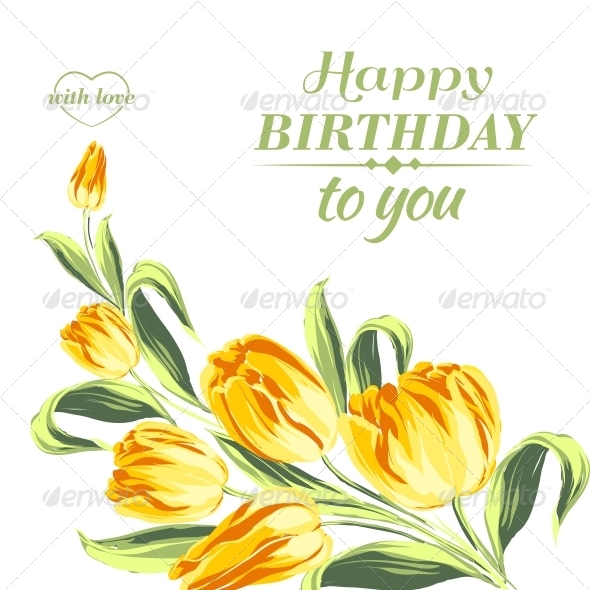 GraphicRiver Tulip Bouquet 6026582 GraphicRiver Tulip Bouquet 6026582