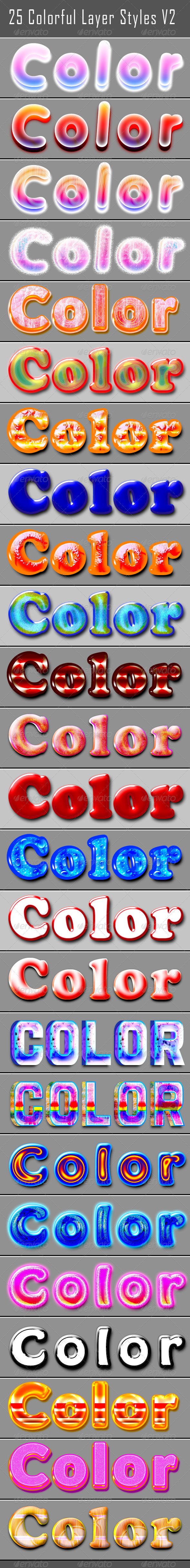 GraphicRiver 25 Colorful Layer Styles 6031703 GraphicRiver 25 Colorful Layer Styles 6031703