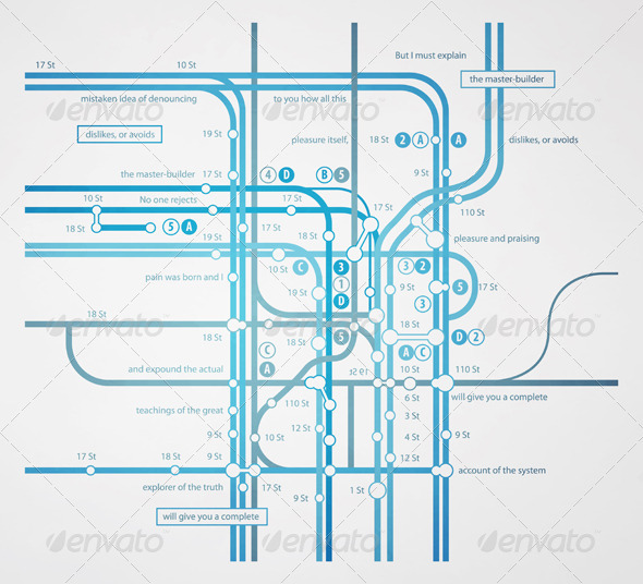 GraphicRiver Infographics subway transportation plan 630147 GraphicRiver Infographics subway transportation plan 630147
