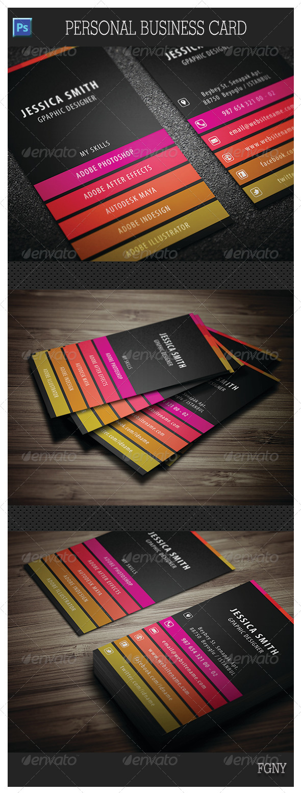GraphicRiver Personal Business Card 6032758 GraphicRiver Personal Business Card 6032758