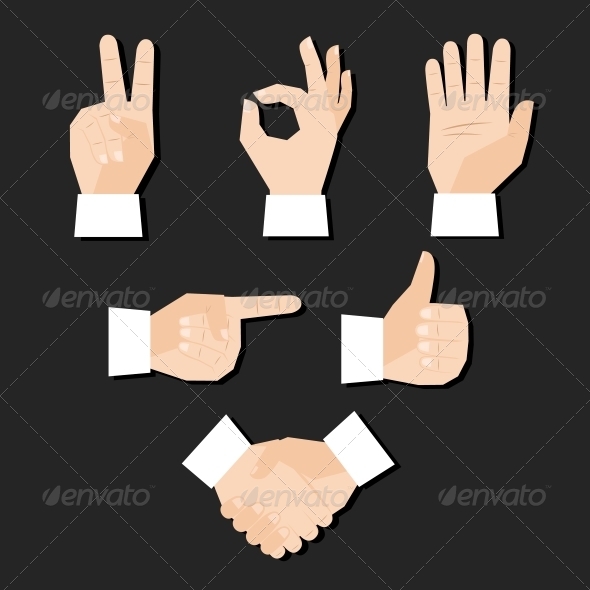 Hands Set (Decorative Symbols)