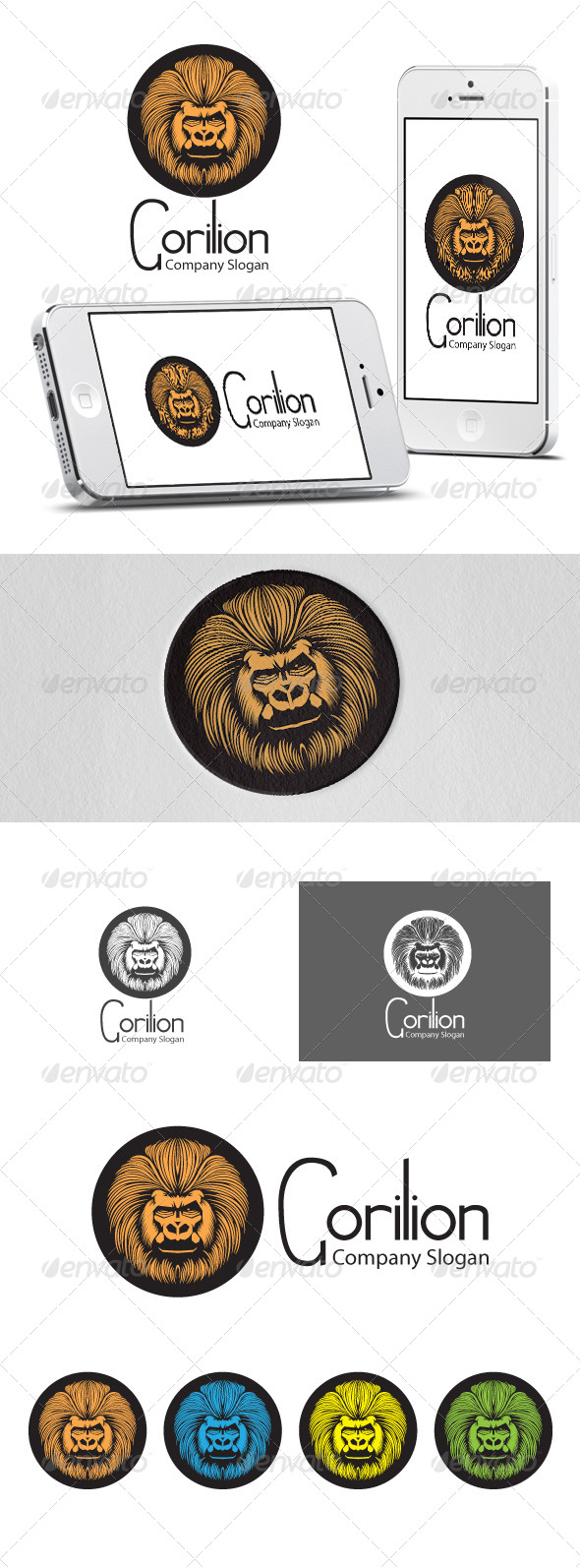 Gorilion - Cool Logo Template (Animals)