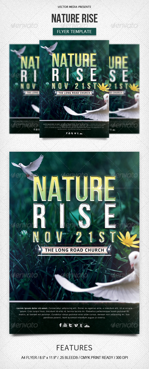 GraphicRiver Nature Rise Flyer 6040930 GraphicRiver Nature Rise Flyer 6040930