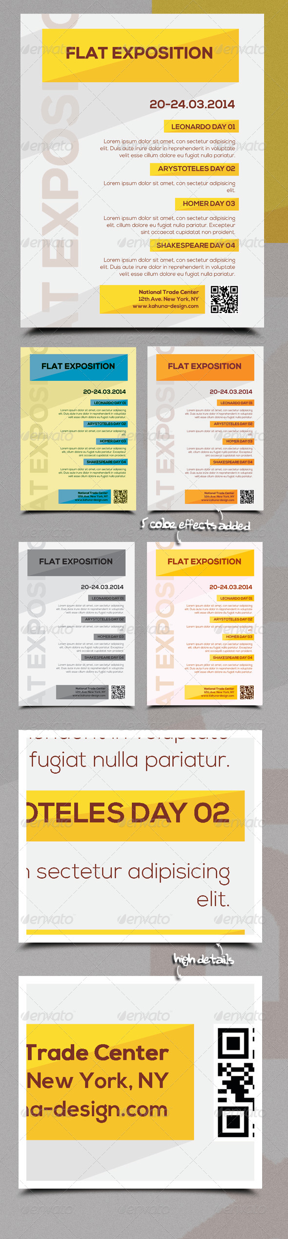 GraphicRiver Flat Exposition Poster Flyer 6027852 GraphicRiver Flat Exposition Poster Flyer 6027852