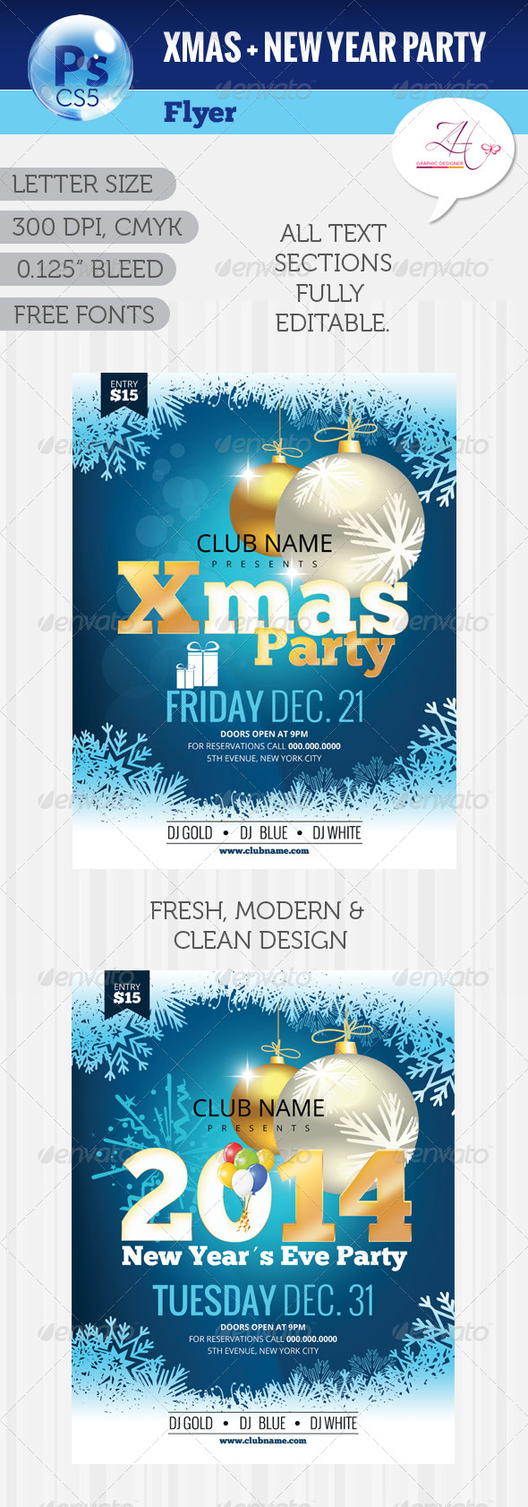 GraphicRiver Xmas & NYE Party Flyer 6042924 GraphicRiver Xmas & NYE Party Flyer 6042924