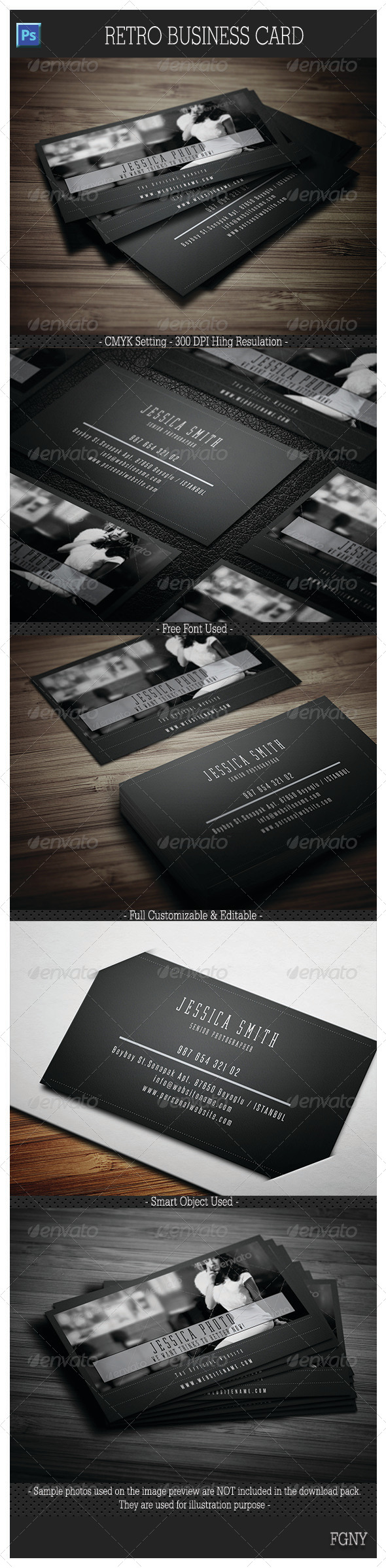 GraphicRiver Retro Business Card 6044363 GraphicRiver Retro Business Card 6044363