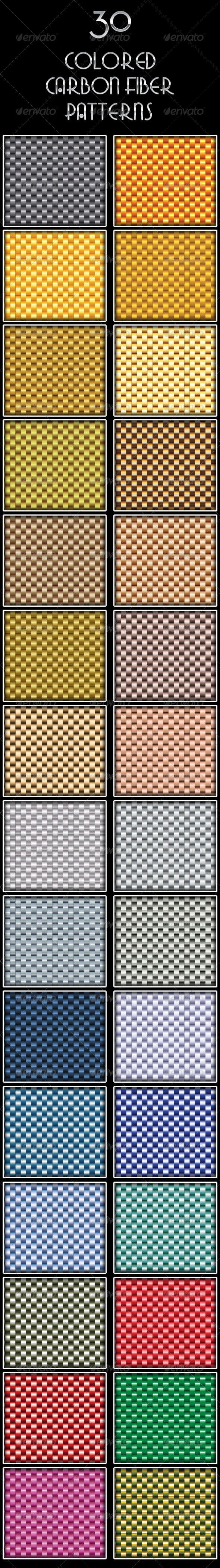 GraphicRiver 30 Colored Carbon Fiber Patterns 6044610 GraphicRiver 30 Colored Carbon Fiber Patterns 6044610