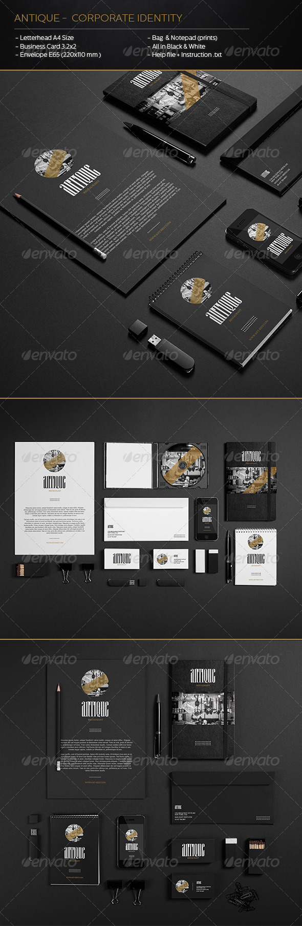 GraphicRiver Antique Corporate Identity 6049490 GraphicRiver Antique Corporate Identity 6049490
