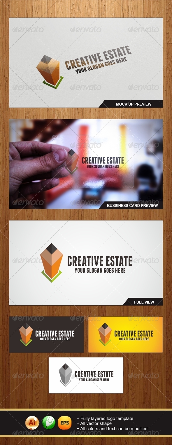 Creative Estate Logo - Buildings Logo Templates
