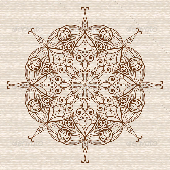 GraphicRiver Vector Abstract Ethnic Floral Design Element 6050565 GraphicRiver Vector Abstract Ethnic Floral Design Element 6050565