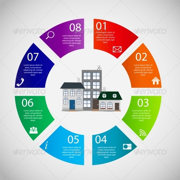 GraphicRiver Town Infographic Template Business Concept Vector 6051669 GraphicRiver Town Infographic Template Business Concept Vector 6051669