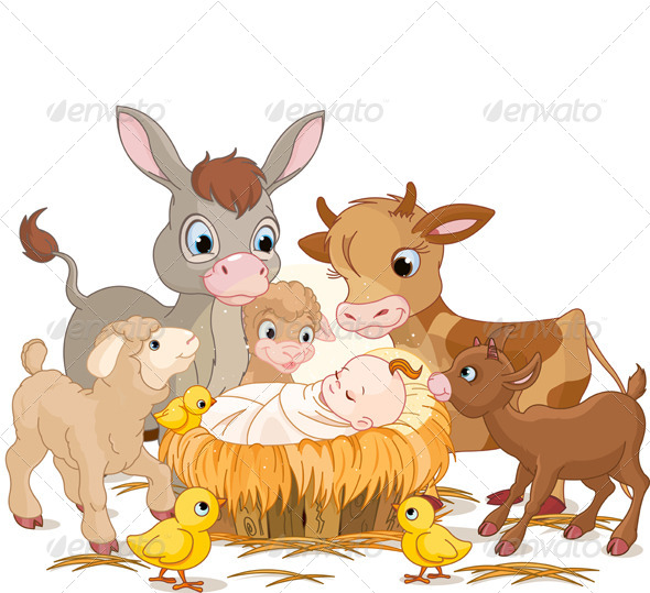 GraphicRiver Holy Child with Animals 6053248 GraphicRiver Holy Child with Animals 6053248