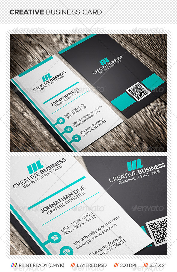 Creative Corporate Business Card (Creative)