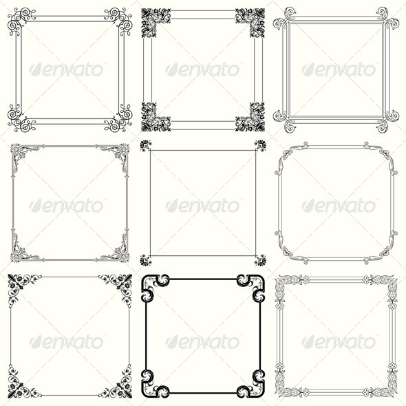 GraphicRiver Decorative Frames 5953374 GraphicRiver Decorative Frames 5953374