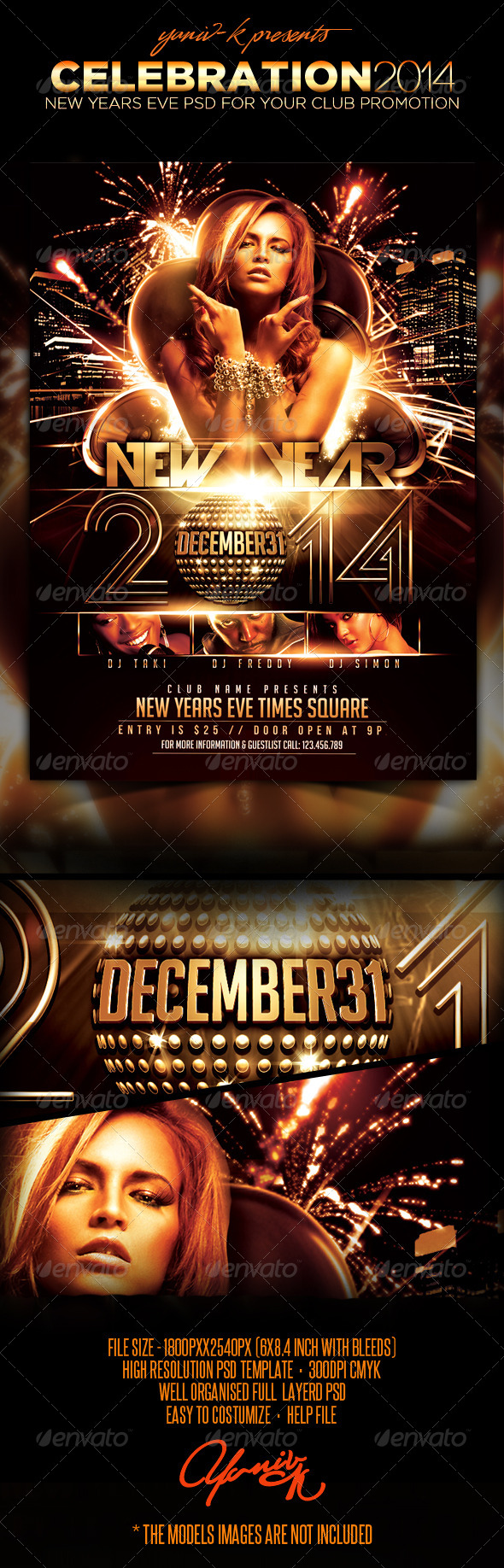 Celebration Flyer Template - Clubs & Parties Events