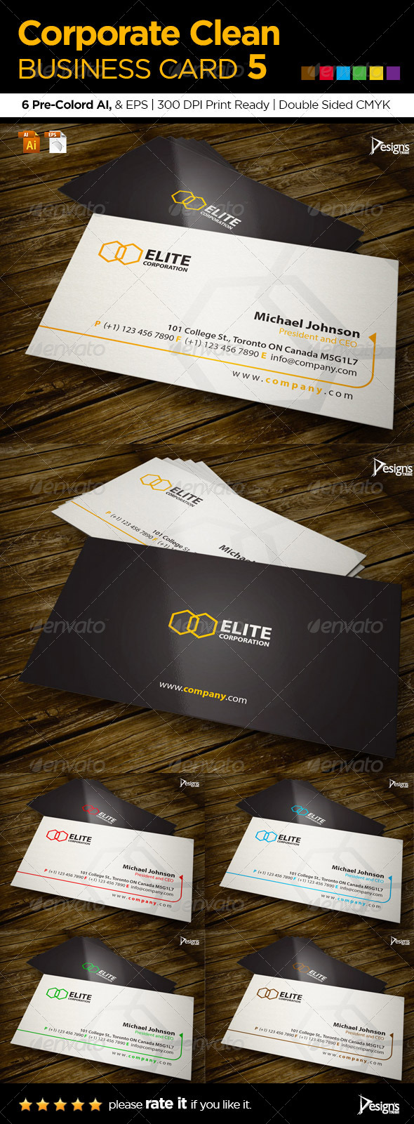 GraphicRiver Corporate Clean Business Card 5 6057244 GraphicRiver Corporate Clean Business Card 5 6057244