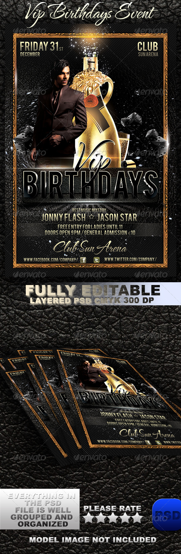 GraphicRiver VIP Birthdays Event 6059070 GraphicRiver VIP Birthdays Event 6059070