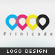 Printcode logo design