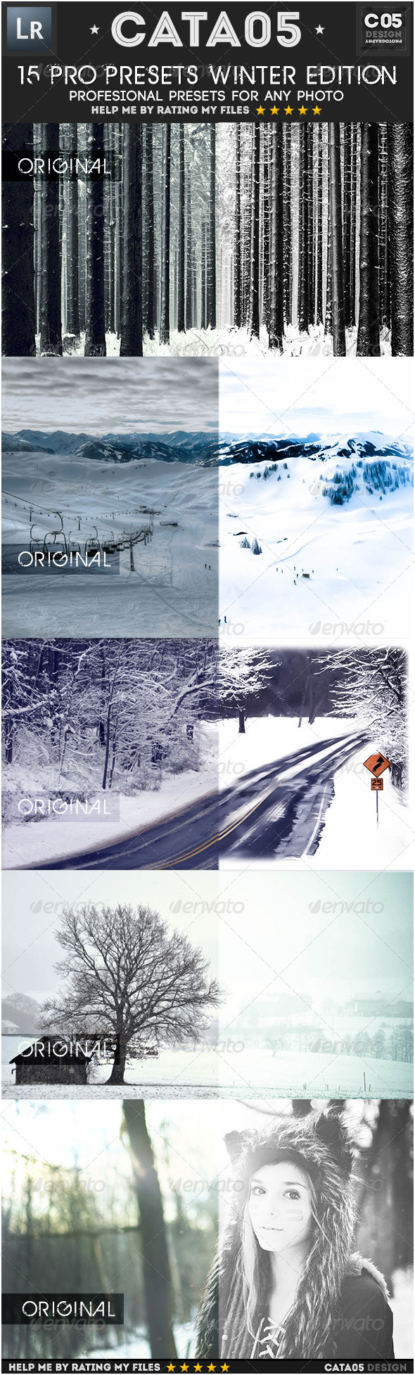 15 Pro Presets Winter Edition - Lightroom Presets Add-ons