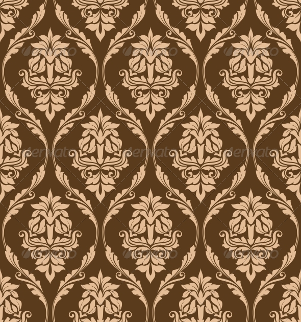 GraphicRiver Brown Floral Seamless Pattern 6061478 GraphicRiver Brown Floral Seamless Pattern 6061478