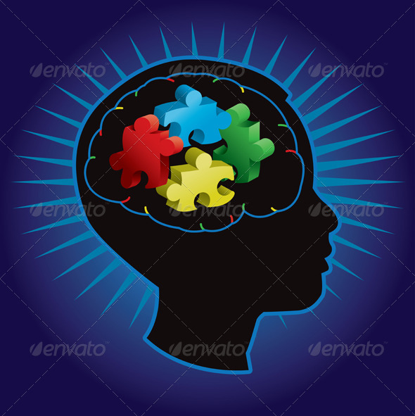 GraphicRiver Child Autism Silhouette 6061990 GraphicRiver Child Autism Silhouette 6061990