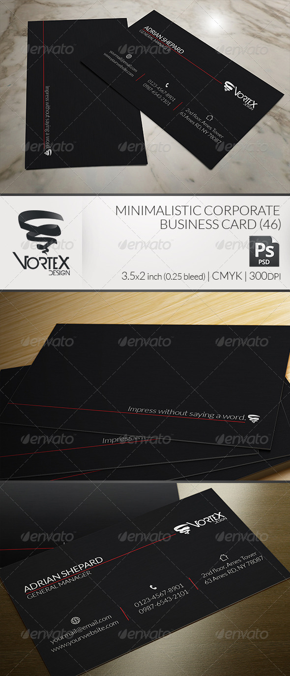 GraphicRiver Minimalistic Corporate Business Card 6064968 GraphicRiver Minimalistic Corporate Business Card 6064968