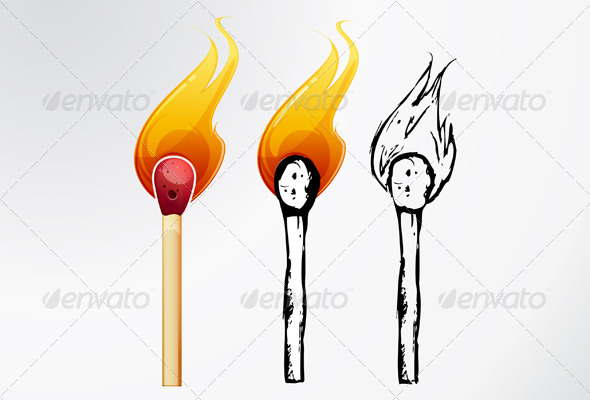 GraphicRiver Match Sticks Sketch Illustration 6068470 GraphicRiver Match Sticks Sketch Illustration 6068470