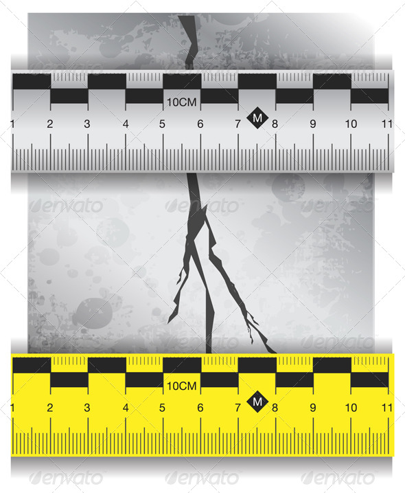 GraphicRiver Measure Cracks in Concrete Illustration 6068654 GraphicRiver Measure Cracks in Concrete Illustration 6068654
