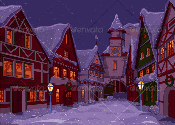 GraphicRiver Christmas Town 6070155 GraphicRiver Christmas Town 6070155